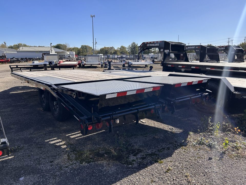 New 2027 PJ Trailers 102 IN X 20 FT DECKOVER EQUIPMENT TRAILER WITH MONSTER RAMPS 14K GVWR