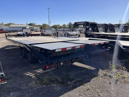 New 2027 PJ Trailers 102 IN X 20 FT DECKOVER EQUIPMENT TRAILER WITH MONSTER RAMPS 14K GVWR