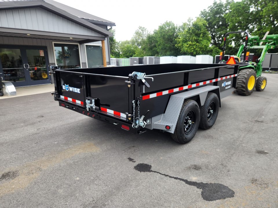 New 2027 BWISE DLP15 82x14 15K Tandem Axle Dump Trailer