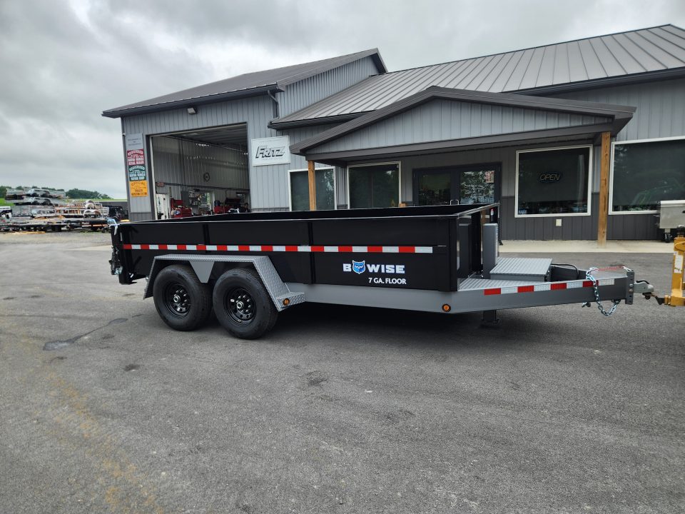 New 2027 BWISE DLP15 82x14 15K Tandem Axle Dump Trailer