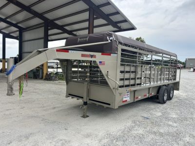 New 2026 Neckover GN BAR TOP 6'8X20X6'6 RUBBER CLEATED FLOOR Stock / Stock Combo Trailer