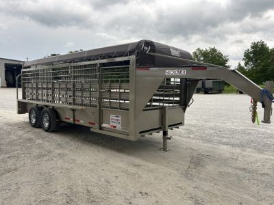 New 2026 Neckover GN BAR TOP 6'8X20X6'6"RUBBER CLEATED FLOOR Stock / Stock Combo Trailer