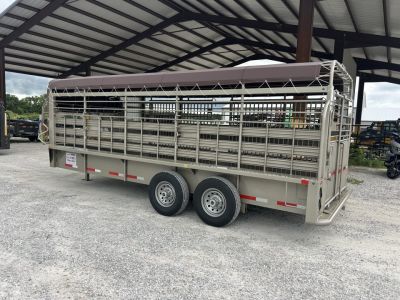 New 2026 Neckover GN BAR TOP 6'8X20X6'6"RUBBER CLEATED FLOOR Stock / Stock Combo Trailer