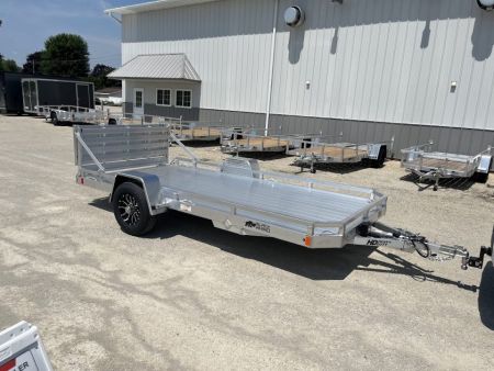 New 2027 Black Rhino Aluminum 81 x168  LPS8114A-5K Low Profile w/ Bi-Fold Gate & Brakes (ATV / UTV / Side by Side) Utility Trailer