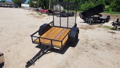 New 2026 MEB 4x6 Angle Iron Utility Trailer W/Ramp