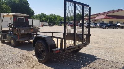 New 2026 MEB 4x6 Angle Iron Utility Trailer W/Ramp