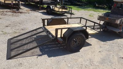 New 2026 MEB 4x6 Angle Iron Utility Trailer W/Ramp