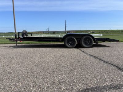 Used 2022 S&S Manufacturing 16' BP Car Hauler Flatbed Trailer