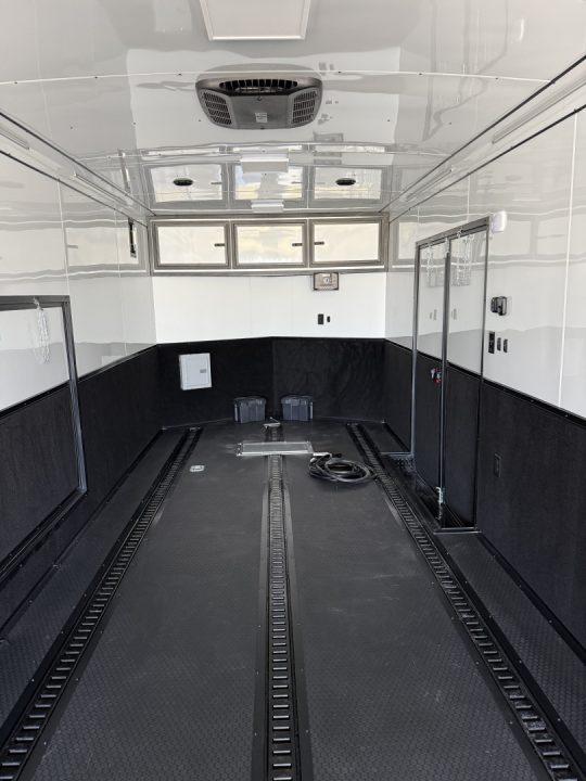 New 2027 Rock Solid Cargo 8.5x36 Triple Axle Enclosed Car Hauler – Silver Polycore Super Sport Edition