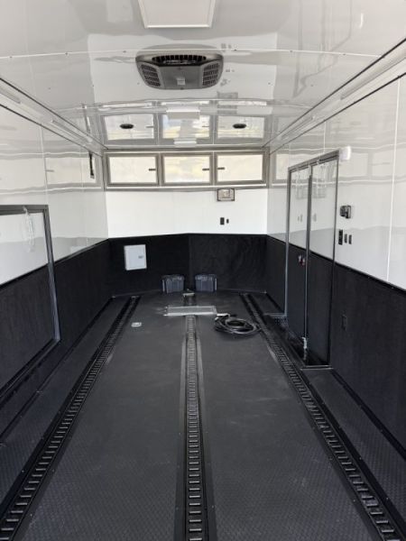 New 2027 Rock Solid Cargo 8.5x36 Triple Axle Enclosed Car Hauler – Silver Polycore Super Sport Edition