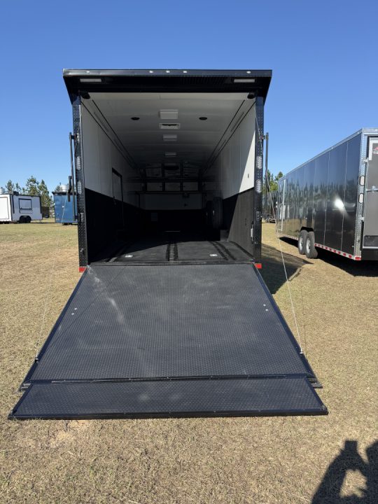 New 2027 Rock Solid Cargo 8.5x36 Triple Axle Enclosed Car Hauler – Silver Polycore Super Sport Edition