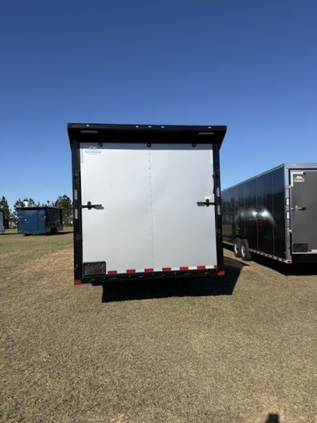 New 2027 Rock Solid Cargo 8.5x36 Triple Axle Enclosed Car Hauler – Silver Polycore Super Sport Edition