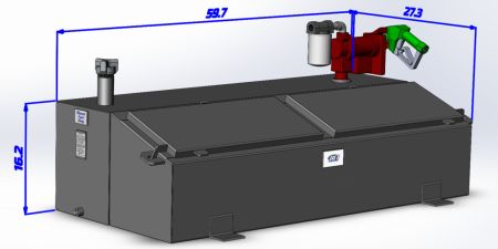 New 2026 BCI Fabrication FBC50 Toolbox/Fuel Tank Combo