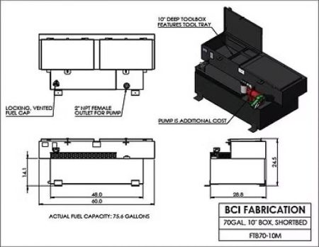 New 2026 BCI Fabrication FTB70-10M-131 Other