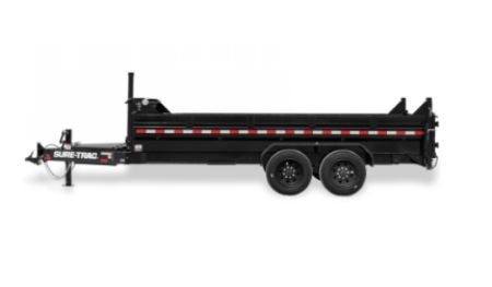 New 2026 Sure-Trac 7X14 HD LP TELESCOPIC DUMP 14K Dump Trailer