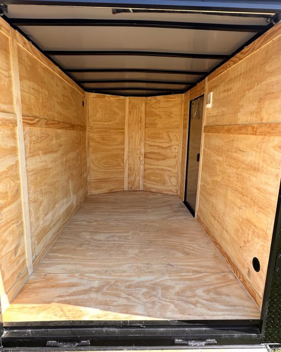 New 2026 6X10 -Enclosed Trailer -3500LB Single Axle -Black Poly - Blackout