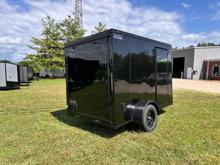 New 2026 6X10 -Enclosed Trailer -3500LB Single Axle -Black Poly - Blackout