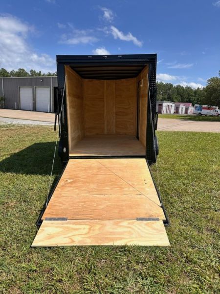 New 2026 6X10 -Enclosed Trailer -3500LB Single Axle -Black Poly - Blackout