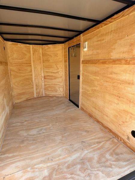 New 2026 6X10 -Enclosed Trailer -3500LB Single Axle -Black Poly - Blackout