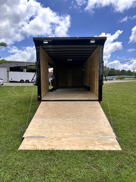 New 2026 8.5x28 Car Hauler 7000lb Spread Torsion - Full Escape Door-Removable Fender Car Hauler