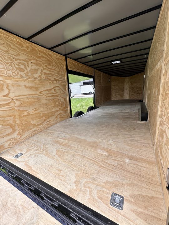 New 2026 8.5x28 Car Hauler 7000lb Spread Torsion - Full Escape Door-Removable Fender Car Hauler