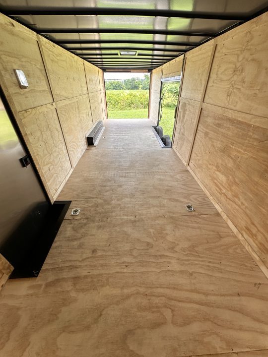 New 2026 8.5x28 Car Hauler 7000lb Spread Torsion - Full Escape Door-Removable Fender Car Hauler