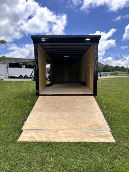 New 2026 8.5x28 Car Hauler 7000lb Spread Torsion - Full Escape Door-Removable Fender Car Hauler