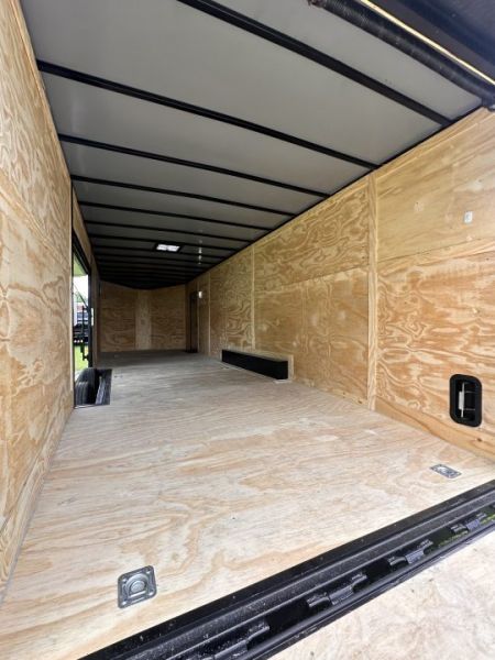 New 2026 8.5x28 Car Hauler 7000lb Spread Torsion - Full Escape Door-Removable Fender Car Hauler