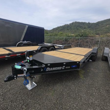 New SALE! 2026 Diamond C Trailers HDT207 82X20 15500 GVWR Equipment Trailer ONYX BLACK