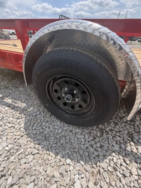 New 2027 PJ Trailers U7121 Utility Trailer 72X12 SA STRAIGHT DECK (GVW:2990) RED