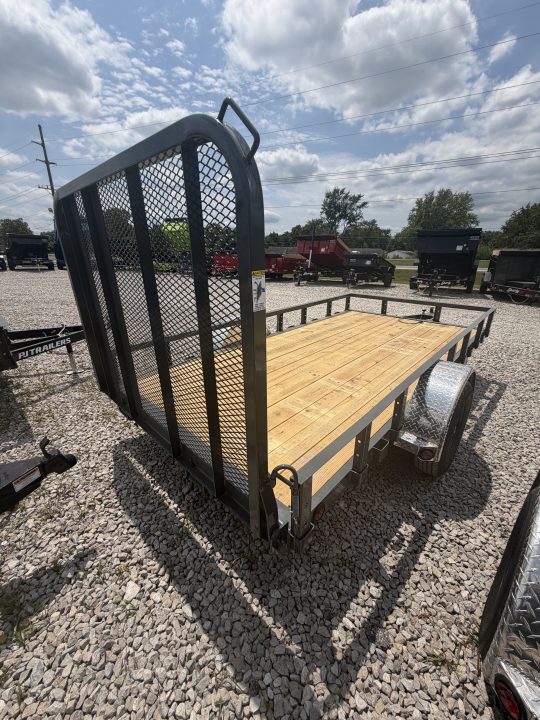 New 2027 PJ Trailers U7121 Utility Trailer 72X12 SA STRAIGHT DECK (GVW:2990) GRAY