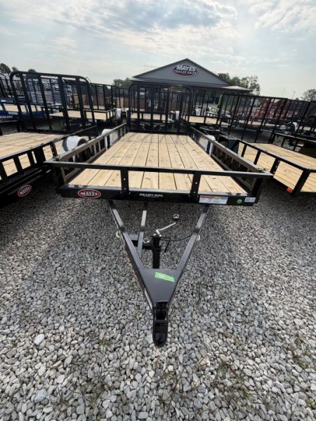 New 2027 PJ TRAILER UTILITY U8141 83X14 SA STRAIGHT DECK W/ ATV RAMPS (GVW:2995) BLACK