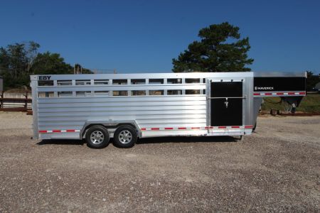 New 2027 EBY Trailers 24' MAVERICK Stock / Stock Combo Trailer
