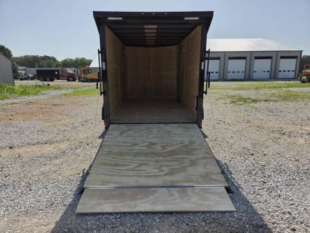 New 2027 Rock Solid 7X14 TANDEM 7K CARGO W/SPOILER KIT LOAD LIGHTS ALUMINUM WHEELS & SCREWLESS 080 EXTERIOR
