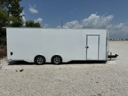 New 2026 Cargo Express 8.5X24 V-NOSE FLAT TOP RACE 10K Car Hauler