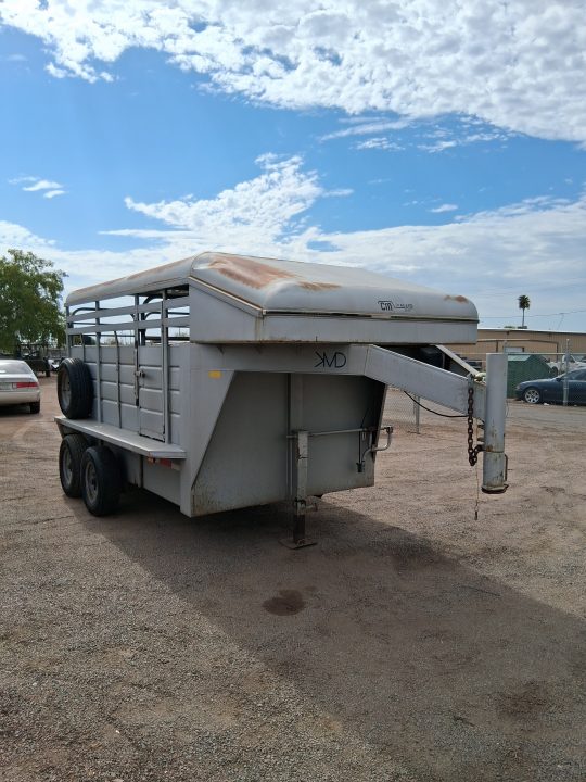 Used 1998 CM Trailers BRUSH BUSTER MT 12' Stock / Stock Combo Trailer