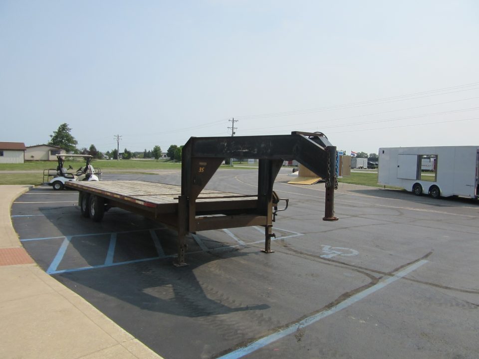 Used 2008 JJN Enterprise 8.5 x 20 UNKOWN Deckover Trailer 14K / Spare Tire