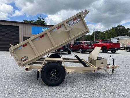 New 2027 PROSPECTOR 5X8 6K SINGLE AXLE DUMP TRAILER WITH 2' WALLS