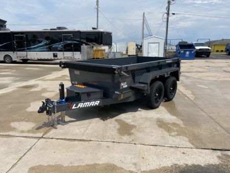 New Lamar 60 X10' Mini Dump Trailer 7K