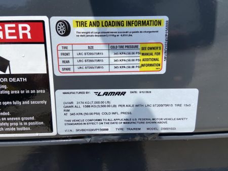 New Lamar 60"X10' Mini Dump Trailer 7K