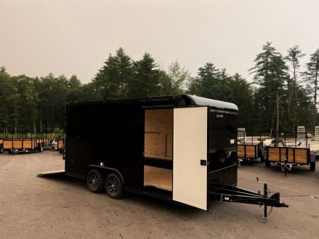 New 2027 US Cargo 8.5X16 Flat Front w/ Cast Corners /.080 Polycore / I-Beam Frame / 7' interior/ Blackout Package - 7000GVW