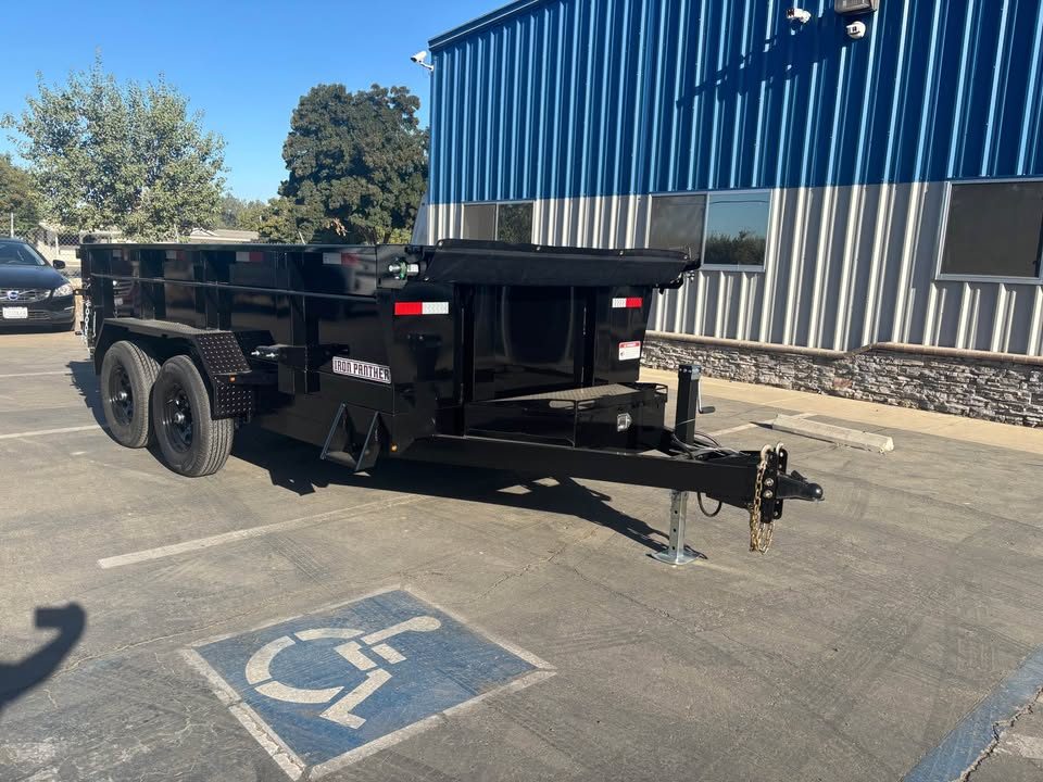 New 2026 Iron Panther Scissor 10k Dump Trailer 6'x12'x2'
