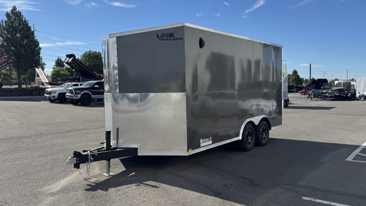 New 2026 Look Trailers 8.5x16 V-Nose 10k GVWR Car Hauler Trailer