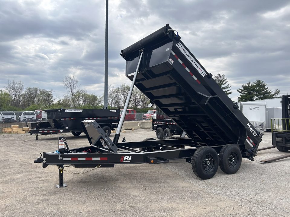 New 2026 PJ Trailers 7 X 14 FT LOW PRO TELESCOPIC DUMP TRAILER 15K GVWR