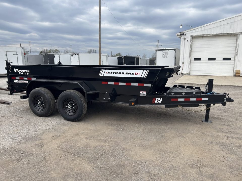 New 2026 PJ Trailers 7 X 14 FT LOW PRO TELESCOPIC DUMP TRAILER 15K GVWR