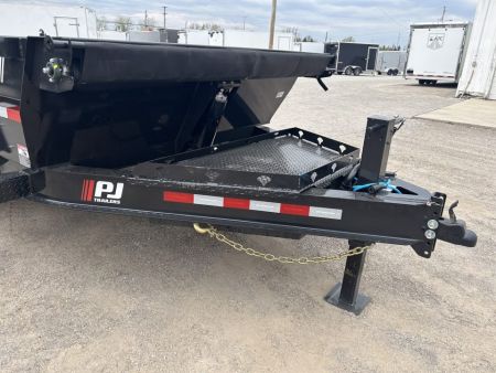 New 2026 PJ Trailers 7 X 14 FT LOW PRO TELESCOPIC DUMP TRAILER 15K GVWR