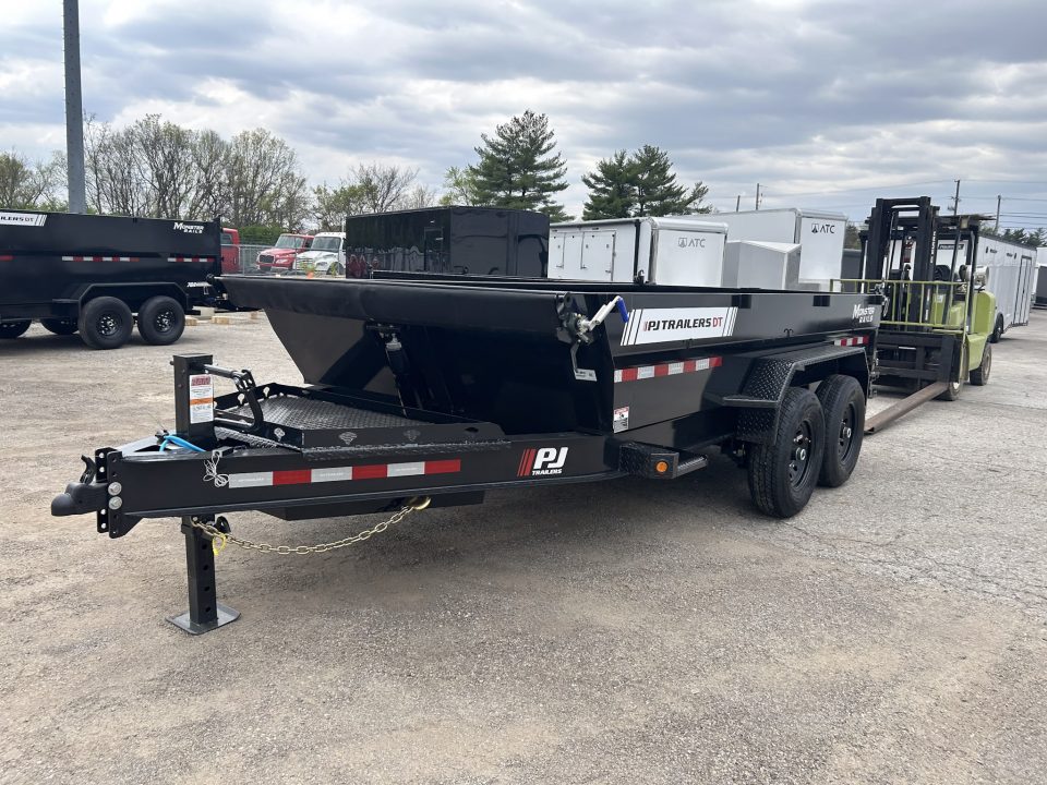 New 2026 PJ Trailers 7 X 14 FT LOW PRO TELESCOPIC DUMP TRAILER 15K GVWR