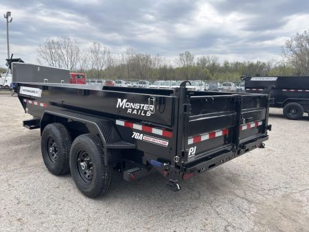 New 2026 PJ Trailers 7 X 14 FT LOW PRO TELESCOPIC DUMP TRAILER 15K GVWR