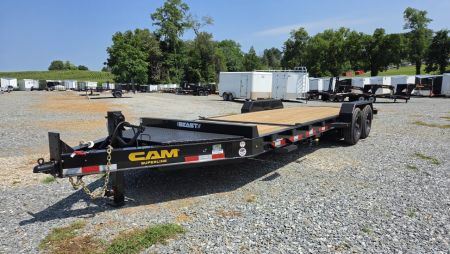 New 2026 Cam Superline 7 x 22 (18+4) Beast Split Tilt 17.6K Tilt Trailer