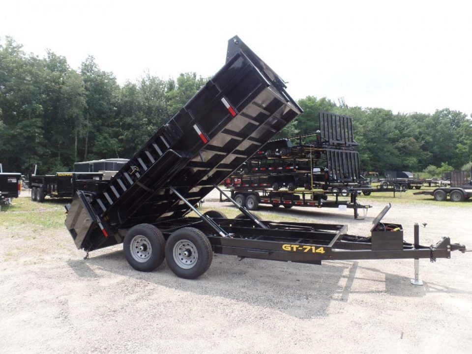 New 2025 Griffin Trailers 14 FT, Dump Trailer 7X14, 2 ft. sides , 14,000 lb. GVWR, Triple Frame, Ramps Dump Trailer